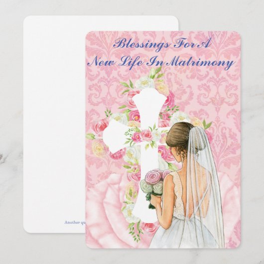 Zegeningen voor het huwelijk. kaart (Voorkant / Achterkant)