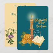 Zegeningen voor uw doop feestdagenkaart (Voorkant / Achterkant)