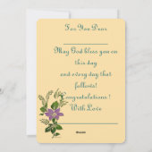 Zegeningen voor uw doop feestdagenkaart (Achterkant)