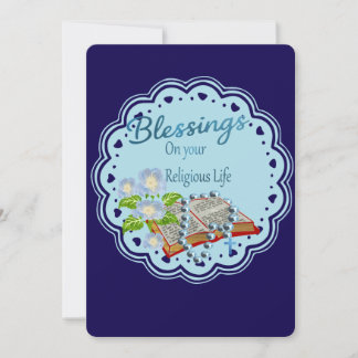 Zegeningen voor uw religieuze leven. feestdagenkaart