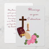 Zegeningen voor uw wijding feestdagenkaart (Voorkant / Achterkant)
