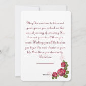 Zegeningen voor uw wijding feestdagenkaart (Achterkant)