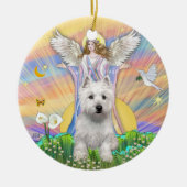 Zegeningen - Westie (P) Keramisch Ornament (Voorkant)