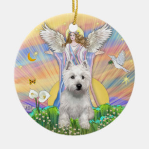 Zegeningen - Westie (P) Keramisch Ornament