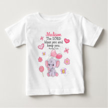 Zegenings Schrift Cute Girl Custom Naam Shirt Top