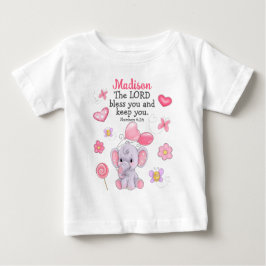 Zegenings Schrift Cute Girl Custom Naam Shirt Top
