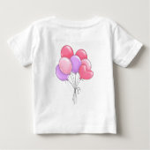 Zegenings Schrift Cute Girl Custom Naam Shirt Top (Achterkant)
