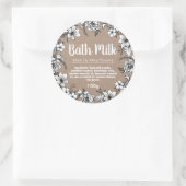 zegenmelketiket ronde sticker (Tas)