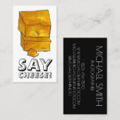 ZEGG KAAS! Fotografie Cheddar Visitekaartje (Voorkant / Achterkant)