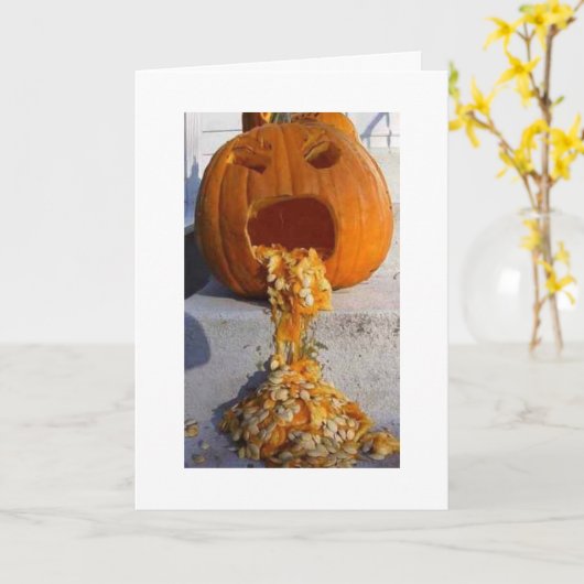 ZEGGEN DAT HET NIET ZODANIG=HAPPY HALLOWEEN IS KAART (Gele Bloem)