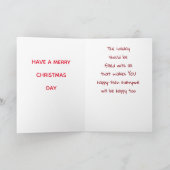 ZEGGEN *HEB EEN MERRY CHRISTMAS* FEESTDAGEN KAART (Binnen)