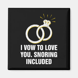 Zeggen om van je te houden snurken omvatte grappig magneet