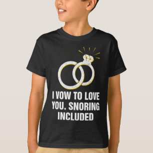 Zeggen om van je te houden snurken omvatte grappig t-shirt