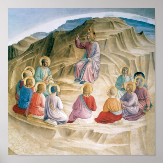 Zeggen op de berg  religie poster (Voorkant)