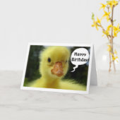ZEGGEN VERKLAAREN HOOP UW BIRTHDAY "NET DUCKY" IS KAART (Gele Bloem)