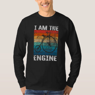 Zeggende dat ik de motor ben voor wielrenfan 13 t-shirt