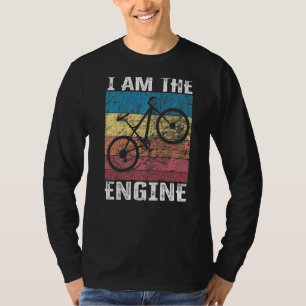 Zeggende dat ik de motor ben voor wielrenfan 8 t-shirt