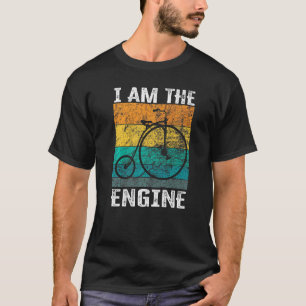 Zeggende dat ik de motor ben voor wielrenner fan 7 t-shirt