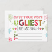 Zeggente sweater stemde voor kersttrui (Voorkant / Achterkant)