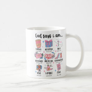 zegt dat ik Moederdag Christelijke motivatie mam j Koffiemok