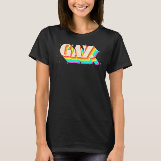zegt gay zeggen gay verblijf gay verblijf trots lg t-shirt