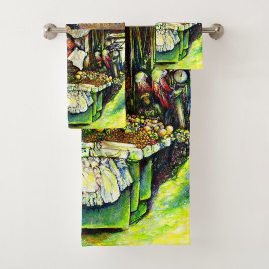 Zegt om het hele idee te betrekken bad handdoek (Insitu)