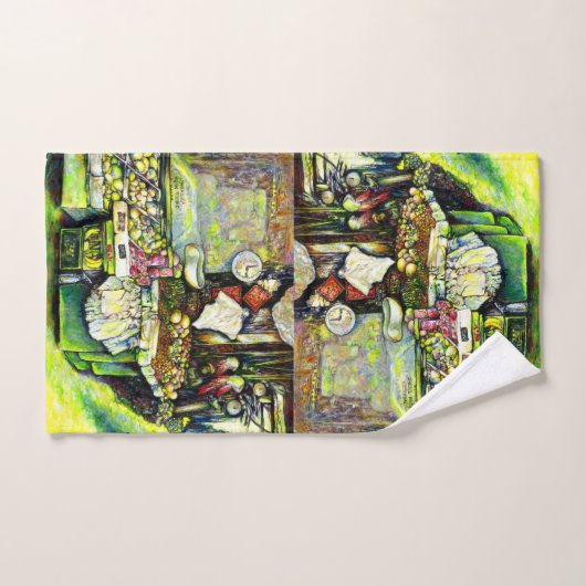 Zegt om het hele idee te betrekken bad handdoek (Handdoek)