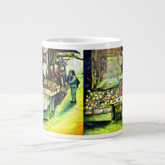 Zegt om het hele idee te betrekken grote koffiekop (Voorkant)