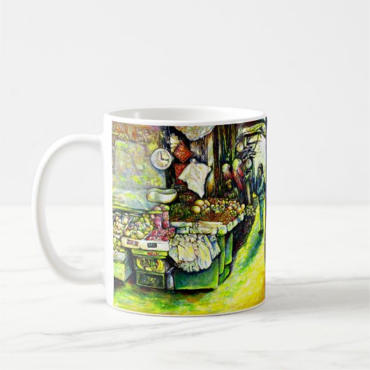 Zegt om het hele idee te betrekken koffiemok (Links)