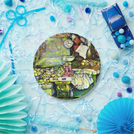 Zegt om het hele idee te betrekken papieren bordje (Feest)