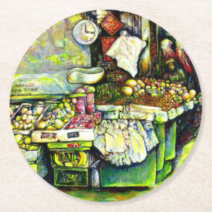 Zegt om het hele idee te betrekken ronde kartonnen onderzetter