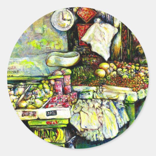 Zegt om het hele idee te betrekken ronde sticker (Voorkant)