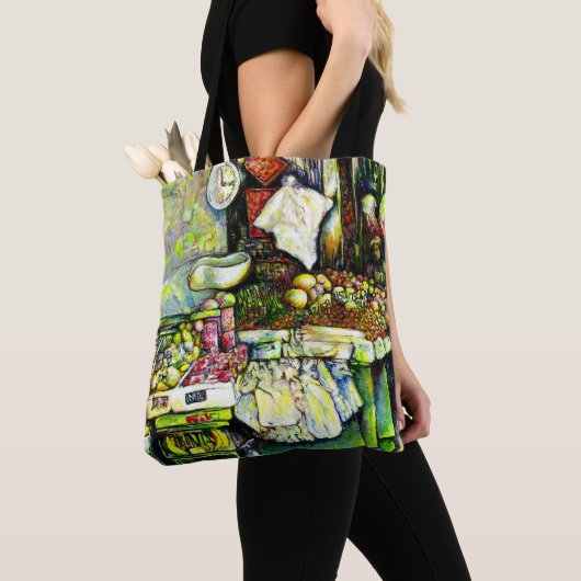 Zegt om het hele idee te betrekken tote bag (Dichtbij)