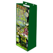 Zegt om het hele idee te betrekken wijn cadeautas (Voorkant Gekanteld)