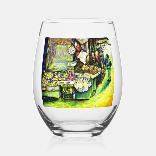 Zegt om het hele idee te betrekken wijnglas zonder voet (Voorkant)