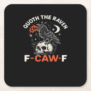 Zegt Raven F-Caw-F Kartonnen Onderzetters