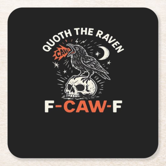 Zegt Raven F-Caw-F Kartonnen Onderzetters (Voorkant)