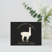 ZEGT U ALPACA MY BAGS Funny Hiking Briefkaart (Staand voorkant)