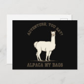 ZEGT U ALPACA MY BAGS Funny Hiking Briefkaart (Voorkant / Achterkant)