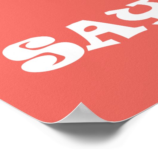 Zegt Who Funky A3 Poster (Hoek)