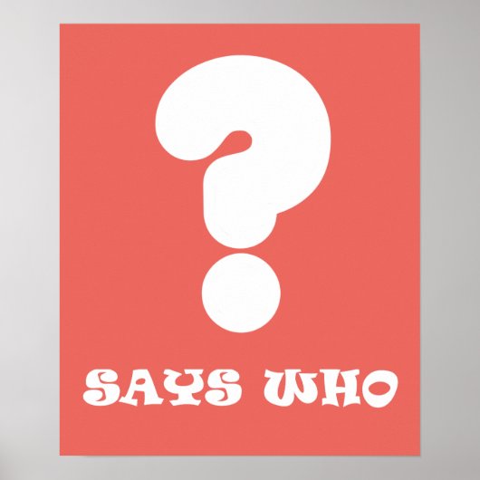 Zegt Who Funky A3 Poster (Voorkant)