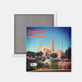 ZEH004 LAAYOUNE, Westerne Sahara, Afrika, Fridge Magneet (Voorkant / Achterkant)