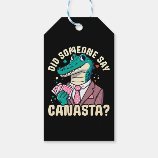 Zei iemand Canasta? Cadeaulabel (Voorkant)