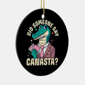 Zei iemand Canasta? Keramisch Ornament (Rechts)