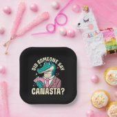 Zei iemand Canasta? Papieren Bordje (Feest)