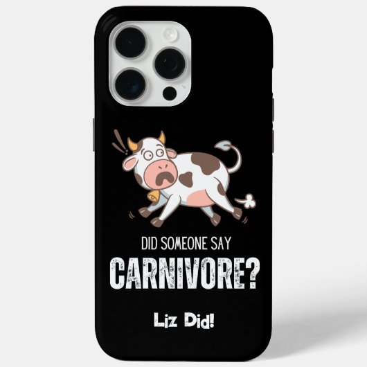 Zei iemand carnivoor grappige vleesliefhebber? Case-Mate iPhone case (Achterkant)
