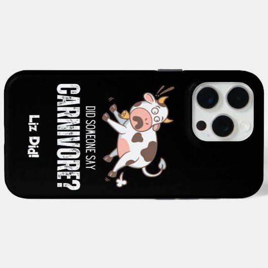 Zei iemand carnivoor grappige vleesliefhebber? Case-Mate iPhone case (Achterkant (horizontaal))