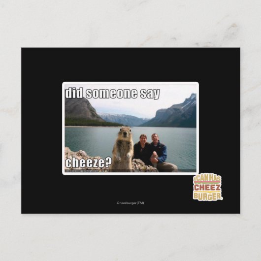 Zei iemand cheeze? briefkaart (Voorkant)