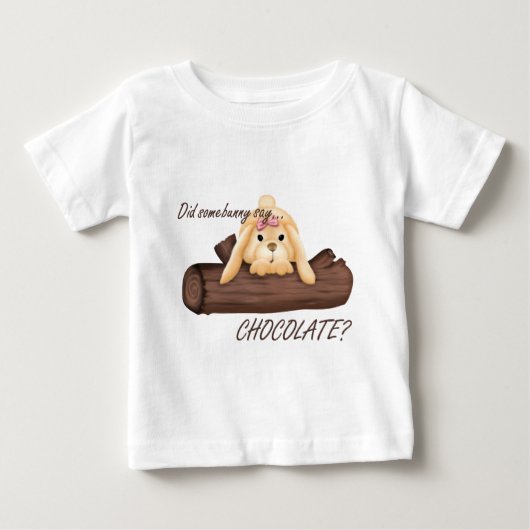 Zei iemand CHOCOLADE Baby T-shirt? (Voorkant)