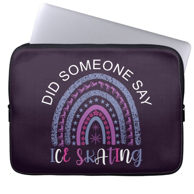 Zei iemand dat ijsschaatsen laptop sleeve (Voorkant)